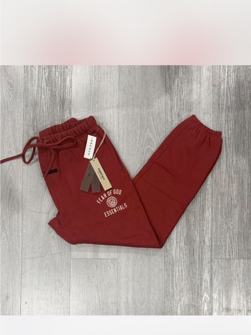 Essentials  fear of god crimson pants unisex